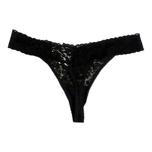 1 INC Lace Thongs XXL Black -2A